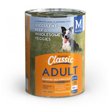 CLASSIC VEGETABLE AND BEEF CANNED DOG FOOD 385G CLASSIC VEGETABLE AND BEEF CANNED DOG FOOD 385G