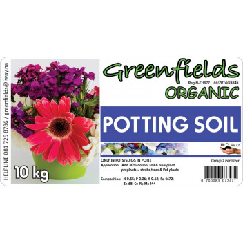 GREENFIELDS POTTING SOIL 10KG GREENFIELDS POTTING SOIL 10KG