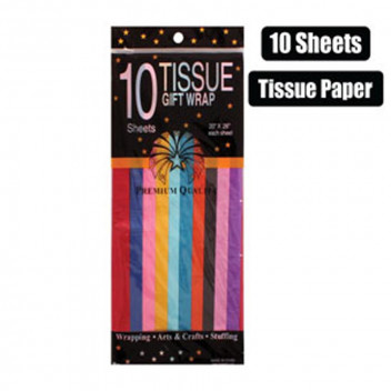 ASSORTED COLOURS TISSUE PAPER 50X70CM ASSORTED COLOURS TISSUE PAPER 50X70CM