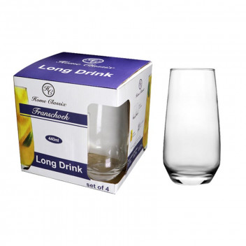 FRANSCHOEK TALL BEVERAGE GLASS 440ML 4PACK FRANSCHOEK TALL BEVERAGE GLASS 440ML 4PACK