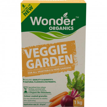 WONDER ORGANIC VEGGIE GARDEN FERTILIZER 2:3:4 1KG WONDER ORGANIC VEGGIE GARDEN FERTILIZER 2:3:4 1KG