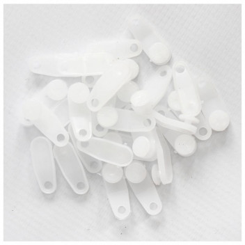 CURTAIN GLIDER WHITE  80 PER PACK CURTAIN GLIDER WHITE  80 PER PACK