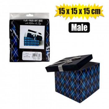 GIFT BOX FLAT PACK 15X15X15CM GIFT BOX FLAT PACK 15X15X15CM
