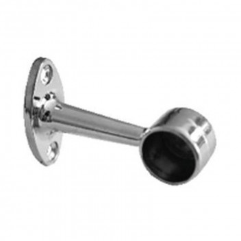 ROUND WALL END CHROME BRACKET 19MM 2 PER PACK ROUND WALL END CHROME BRACKET 19MM 2 PER PACK
