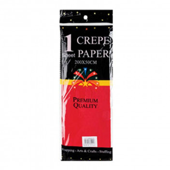 RED CREPE PAPER 50X200CM RED CREPE PAPER 50X200CM