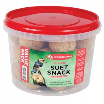 VALEMOUNT MINI BALLS TUB SUET SNACK BIRD FOOD 25X125G VALEMOUNT MINI BALLS TUB SUET SNACK BIRD FOOD 25X125G