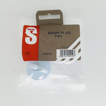 SAFETOP BASIN PLUG PVC WHITE SAFETOP BASIN PLUG PVC WHITE