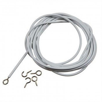 WHITE STRETCH CURTAIN WIRE 5M WHITE STRETCH CURTAIN WIRE 5M