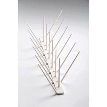 UV RESISTANT WHITE POLYCARBONATE ANTI-BIRD SPIKE 33.3CM UV RESISTANT WHITE POLYCARBONATE ANTI-BIRD SPIKE 33.3CM