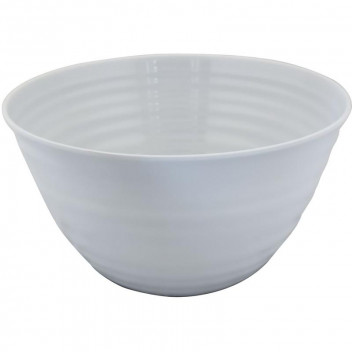 WHITE MELAMINE SALAD BOWL 27X14.5CM WHITE MELAMINE SALAD BOWL 27X14.5CM