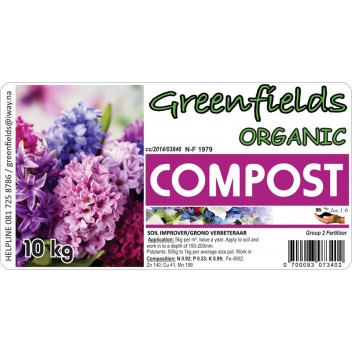 GREENFIELDS COMPOST 10KG GREENFIELDS COMPOST 10KG