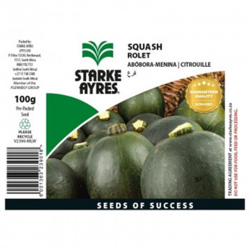 STARKE AYRES SQUASH ROLET SEED 100G STARKE AYRES SQUASH ROLET SEED 100G