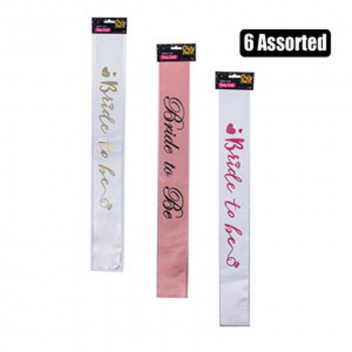 ASSORTED BRIDE TO BE PARTY SASH ASSORTED BRIDE TO BE PARTY SASH