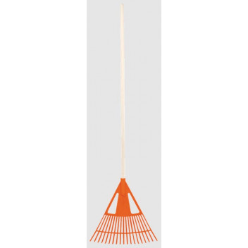 ADDIS ORANGE FAN RAKE WITH HANDLE ADDIS ORANGE FAN RAKE WITH HANDLE