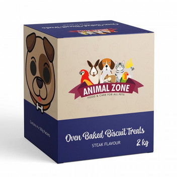 ANIMAL ZONE STEAK BAKED DOG BISCUITS 2KG ANIMAL ZONE STEAK BAKED DOG BISCUITS 2KG