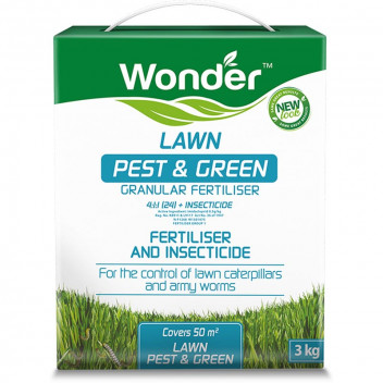 WONDER LAWN PEST AND GREEN INSECTICIDE CHEMICAL FERTILIZER 4:1:1 3KG WONDER LAWN PEST AND GREEN INSECTICIDE CHEMICAL FERTILIZER 4:1:1 3KG