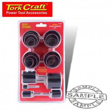 TORK CRAFT DRUM SANDER KIT 25 PIECE 15-50MM IN BLISTER TORK CRAFT DRUM SANDER KIT 25 PIECE 15-50MM IN BLISTER