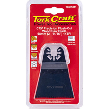 TORK CRAFT QUICK CHANGE FLUSH CUT WOOD SAW BLADE 68MM(2-11/16\')14TPI TORK CRAFT QUICK CHANGE FLUSH CUT WOOD SAW BLADE 68MM(2-11/16\')14TPI