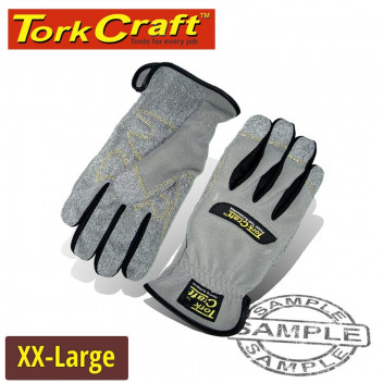 TORK CRAFT MECHANICS GLOVE 2X LARGE BLACK SYNTHETIC LEATHER PALM SPANDEX TORK CRAFT MECHANICS GLOVE 2X LARGE BLACK SYNTHETIC LEATHER PALM SPANDEX