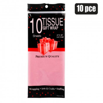 PINK TISSUE PAPER 10X SHEETS 50X66CM PINK TISSUE PAPER 10X SHEETS 50X66CM