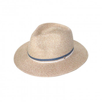 ERIKA MIXED CAMEL AND BLUE HAT 61CM ERIKA MIXED CAMEL AND BLUE HAT 61CM