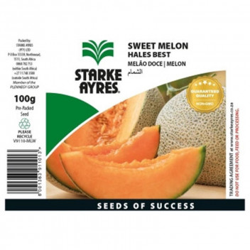 STARKE AYRES SWEET MELON HALES BEST SEED 100G STARKE AYRES SWEET MELON HALES BEST SEED 100G