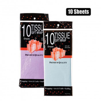BLUE/LILAC TISSUE PAPER 10X SHEETS 50X66CM BLUE/LILAC TISSUE PAPER 10X SHEETS 50X66CM